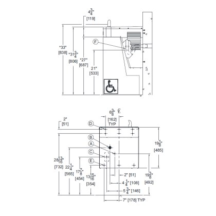 Wall Mounted Accessible Water Cooler Wall Mounted Accessible Water Cooler