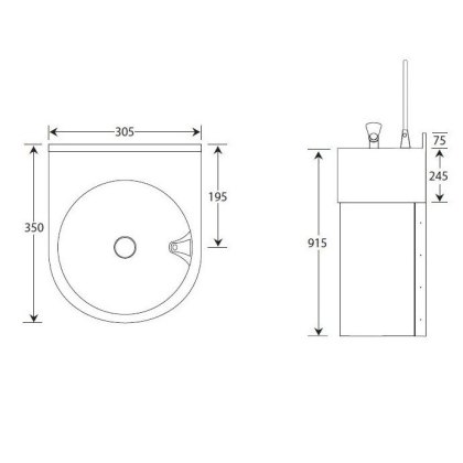 Combined Drinking Fountain & Bottle Filler- Adult Height