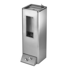 Foot Operated Bottle Filler and Drinking Fountain