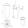 Floorstanding Junior Height Bottle Filling Fountain Floorstanding Junior Height Bottle Filling Fountain
